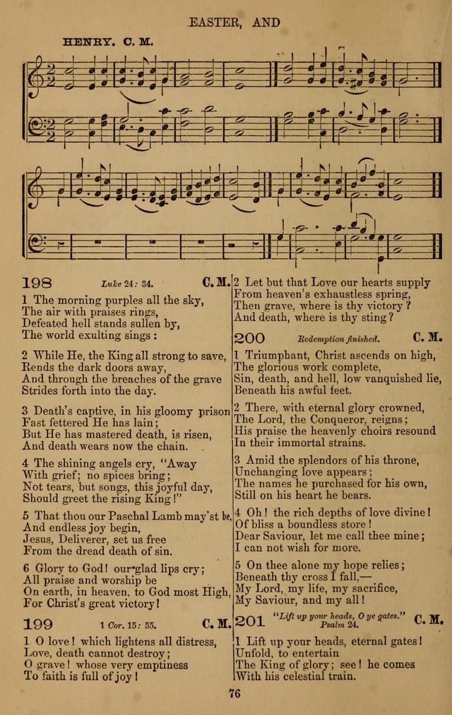 The Reformed Church Hymnal: with tunes page 76