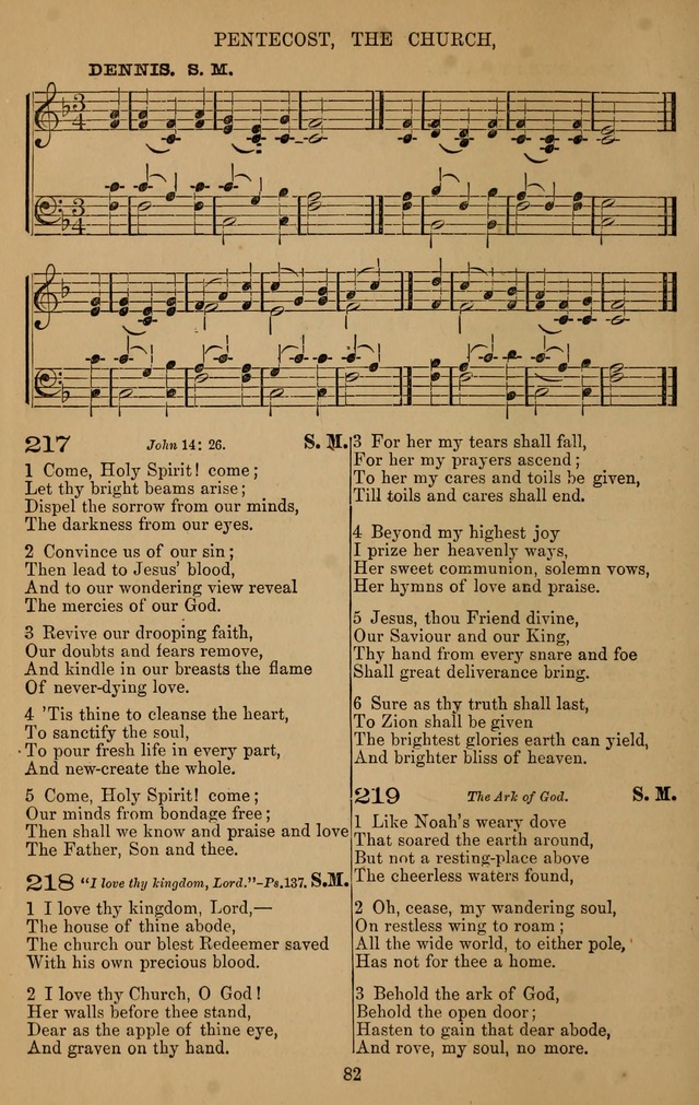 The Reformed Church Hymnal: with tunes page 82