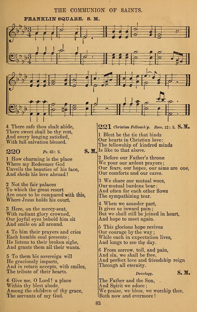 The Reformed Church Hymnal: with tunes page 83