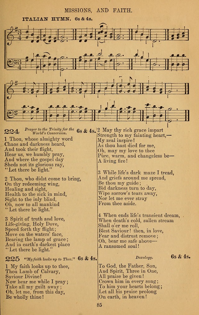 The Reformed Church Hymnal: with tunes page 85