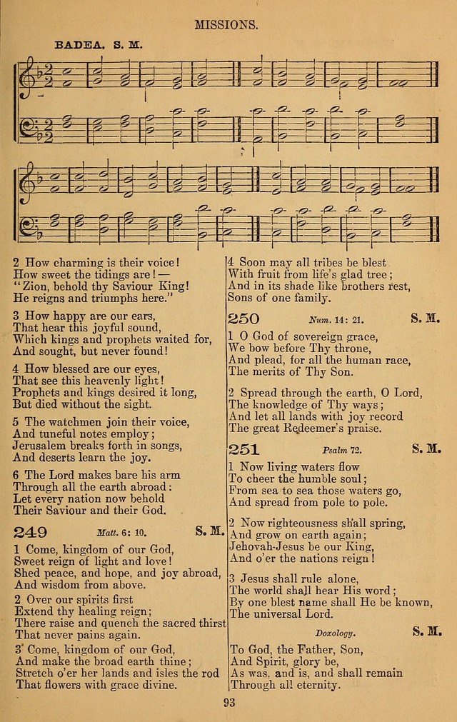 The Reformed Church Hymnal: with tunes page 93