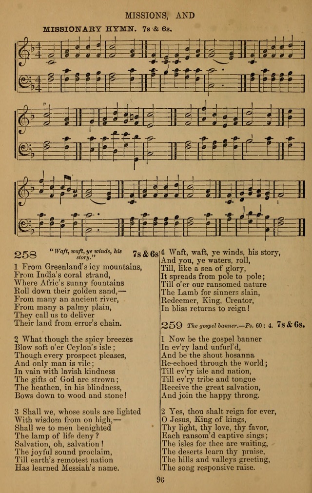 The Reformed Church Hymnal: with tunes page 96
