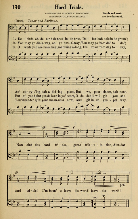 Rodeheaver Collection for Male Voices: One hundred and sixty Quartets and Choruses for men page 119