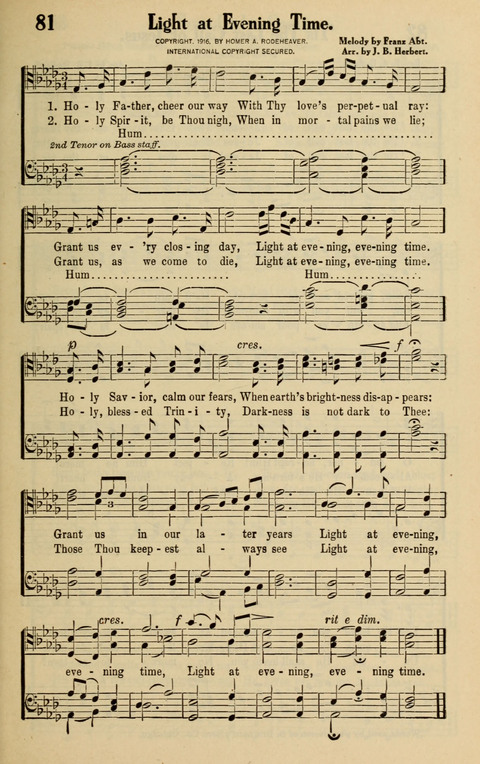 Rodeheaver Collection for Male Voices: One hundred and sixty Quartets and Choruses for men page 75