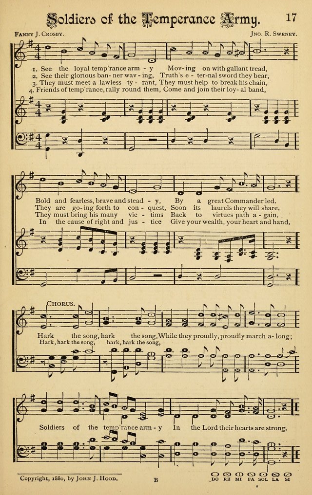 The Royal Fountain No. 3: sacred songs and hymns for use in Sabbath-school or prayer meeting page 17