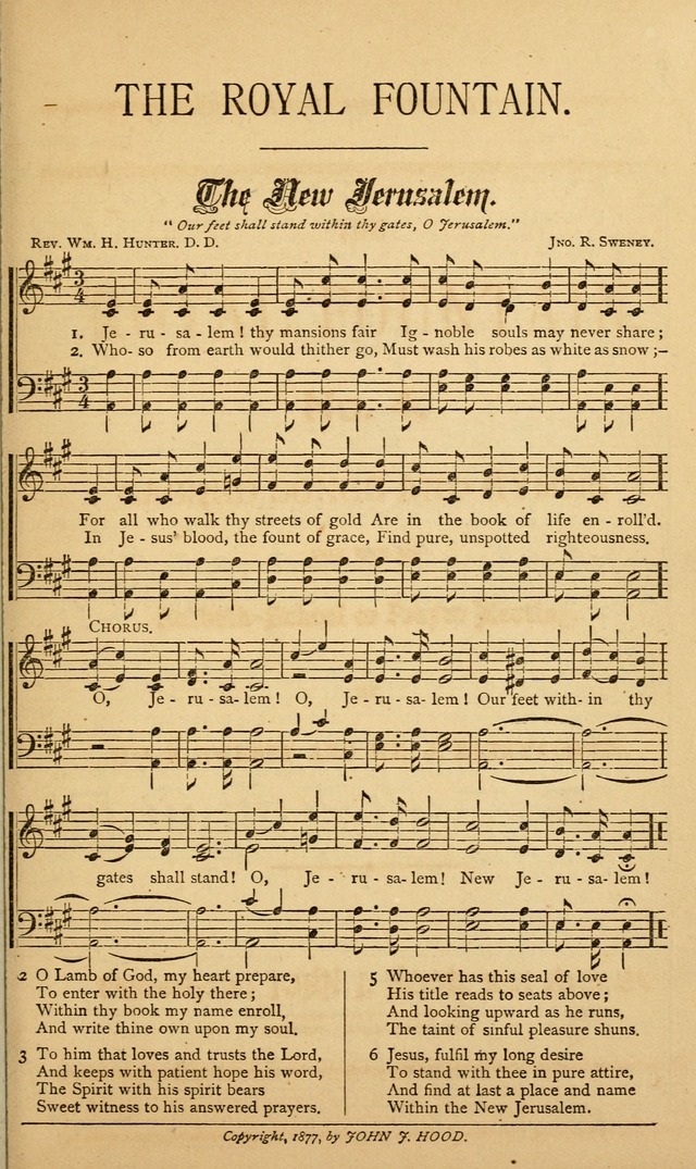 The Royal Fountain No. 4: sacred songs and hymns for use in Sabbath-school or prayer meeting page 1