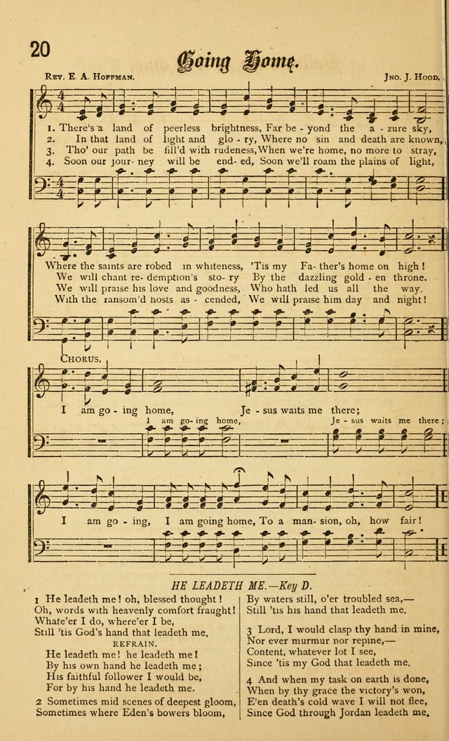 The Royal Fountain No. 4: sacred songs and hymns for use in Sabbath-school or prayer meeting page 20
