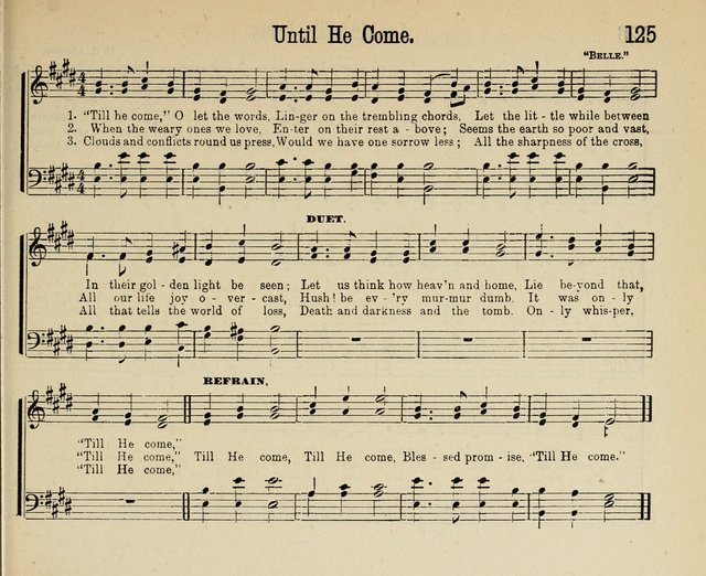 Royal Gems: a new and choice collection of Sunday school songs page 125