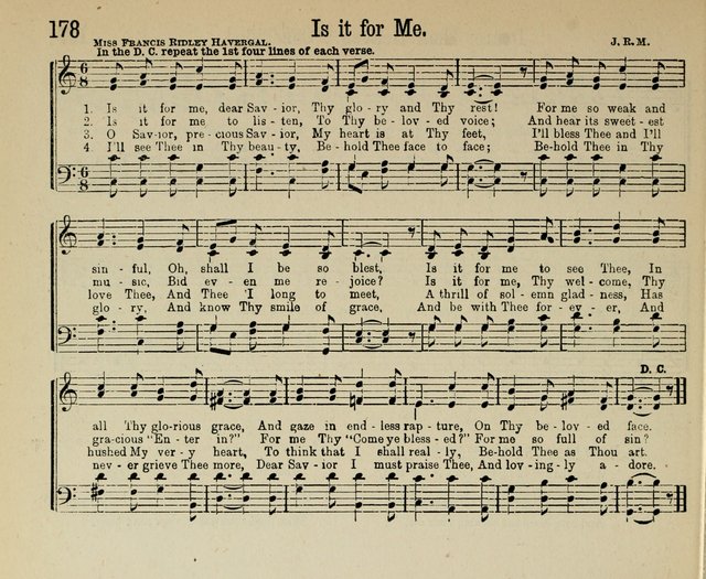 Royal Gems: a new and choice collection of Sunday school songs page 178
