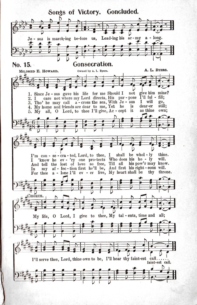 Reformation Glory: a new and inspiring collection of gospel hymns for evangelistic services page 15