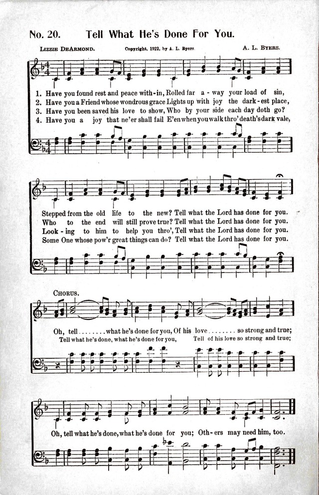 Reformation Glory: a new and inspiring collection of gospel hymns for evangelistic services page 20