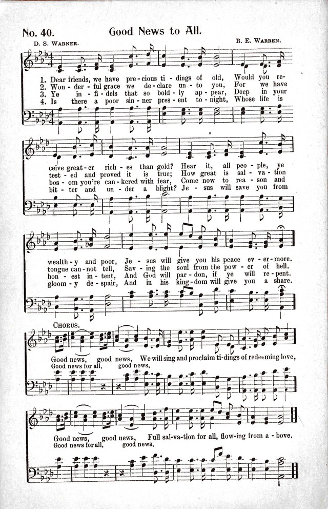 Reformation Glory: a new and inspiring collection of gospel hymns for evangelistic services page 40