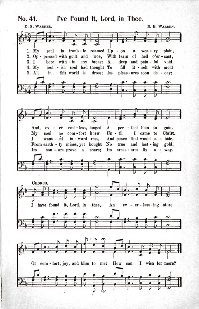 Reformation Glory: a new and inspiring collection of gospel hymns for evangelistic services page 41