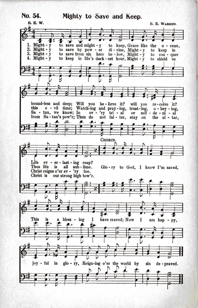 Reformation Glory: a new and inspiring collection of gospel hymns for evangelistic services page 54