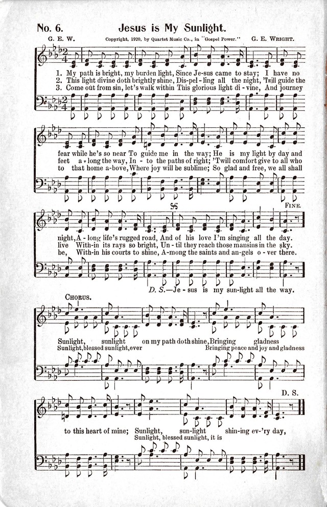 Reformation Glory: a new and inspiring collection of gospel hymns for evangelistic services page 6