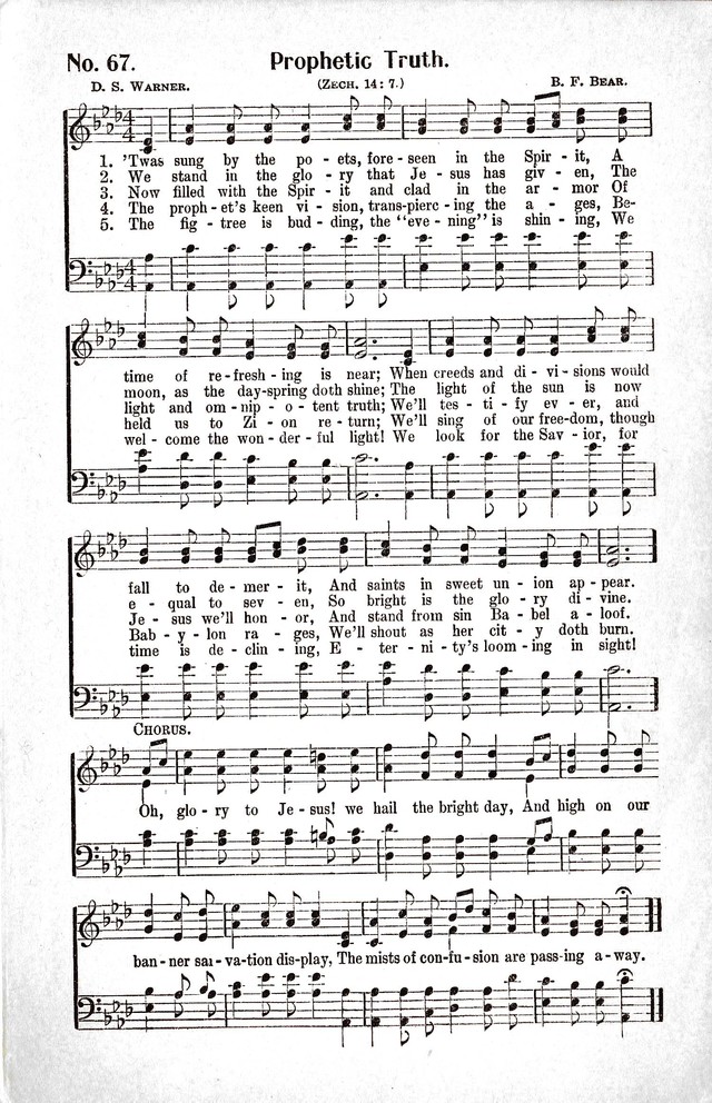 Reformation Glory: a new and inspiring collection of gospel hymns for evangelistic services page 67