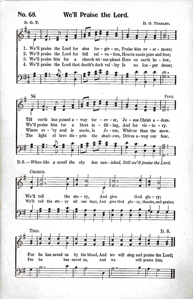 Reformation Glory: a new and inspiring collection of gospel hymns for evangelistic services page 68
