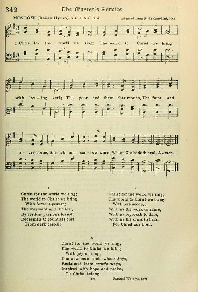 The Riverdale Hymn Book page 350
