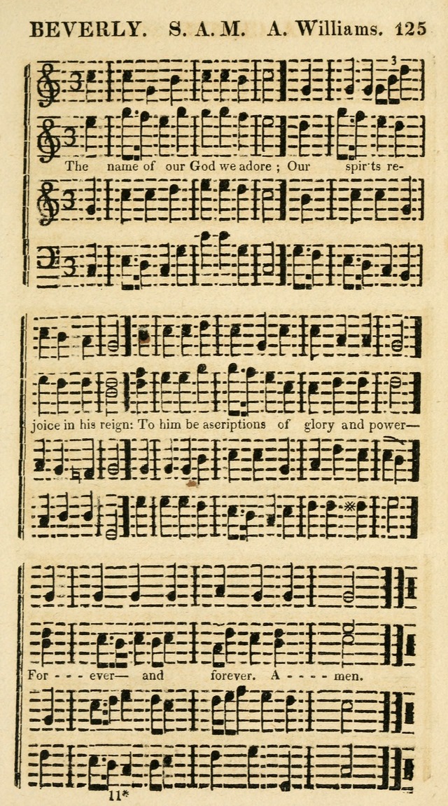 Regular Hymns: on a great variety of evangelical subjects and important occasions: with musical directions, for all the varieties of appropriate expression page 125