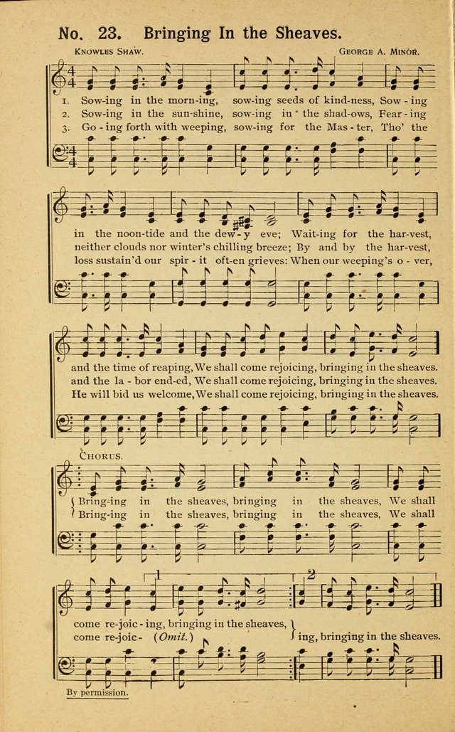 Revival Melodies: containing the popular Welsh tunes used in the great revivail in Wales; also a choice selection of gospel songs specially adapted for evangelistic and devotional meetings  page 22