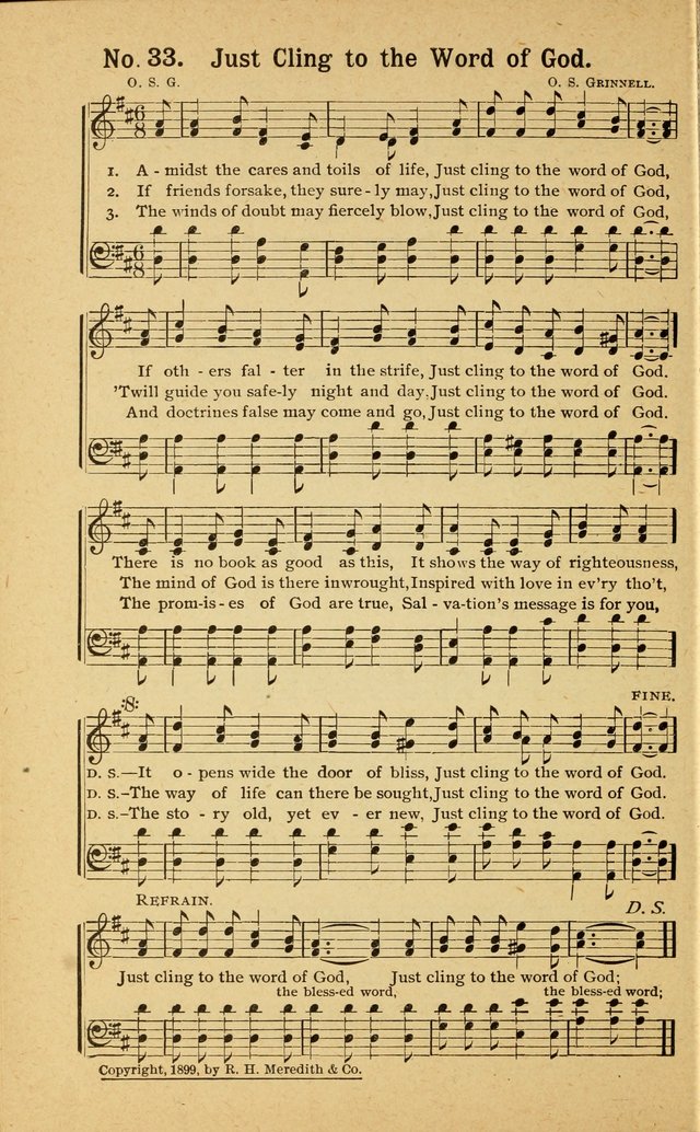 Revival Melodies: containing the popular Welsh tunes used in the great revivail in Wales; also a choice selection of gospel songs specially adapted for evangelistic and devotional meetings  page 32