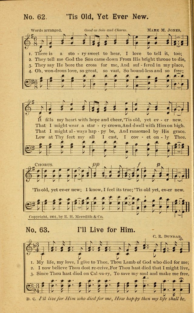 Revival Melodies: containing the popular Welsh tunes used in the great revivail in Wales; also a choice selection of gospel songs specially adapted for evangelistic and devotional meetings  page 58