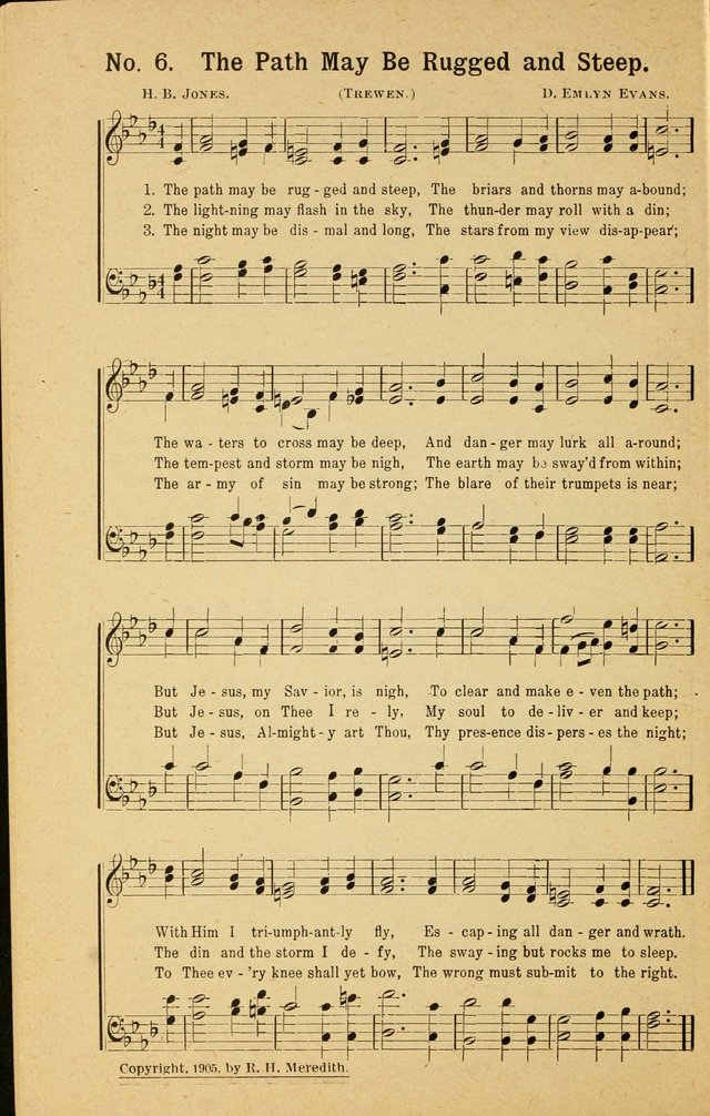 Revival Melodies: containing the popular Welsh tunes used in the great revivail in Wales; also a choice selection of gospel songs specially adapted for evangelistic and devotional meetings  page 6