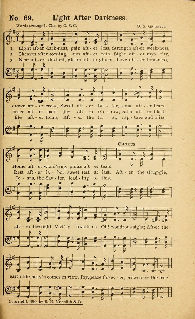 Revival Melodies: containing the popular Welsh tunes used in the great revivail in Wales; also a choice selection of gospel songs specially adapted for evangelistic and devotional meetings  page 63