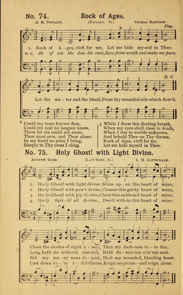 Revival Melodies: containing the popular Welsh tunes used in the great revivail in Wales; also a choice selection of gospel songs specially adapted for evangelistic and devotional meetings  page 68