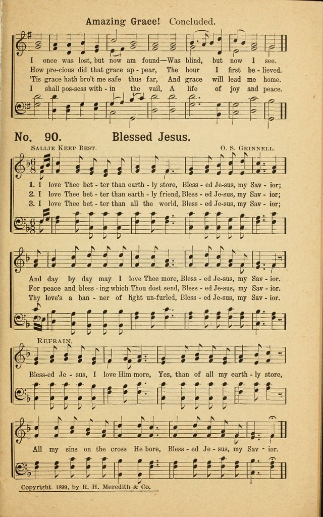 Revival Melodies: containing the popular Welsh tunes used in the great revivail in Wales; also a choice selection of gospel songs specially adapted for evangelistic and devotional meetings  page 81