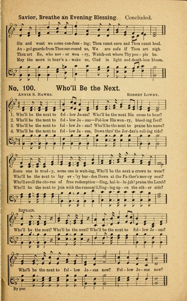 Revival Melodies: containing the popular Welsh tunes used in the great revivail in Wales; also a choice selection of gospel songs specially adapted for evangelistic and devotional meetings  page 87