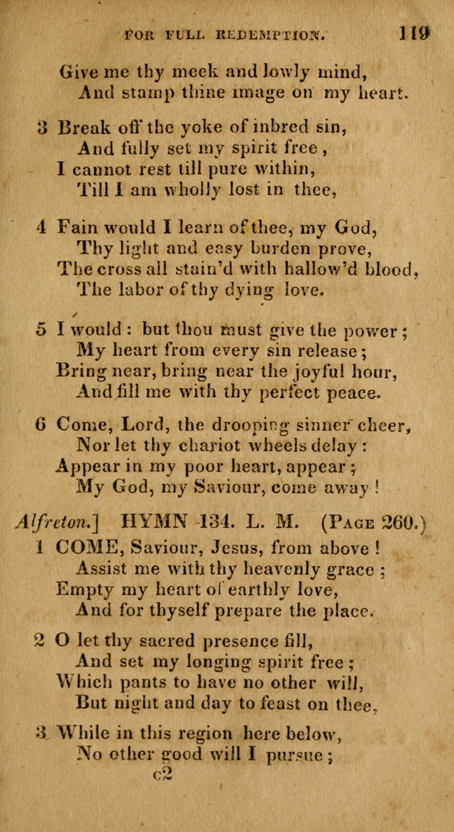 The Reformed Methodist Pocket Hymnal: Revised: collected from various authors. Designed for the worship of God in all Christian churches. page 119