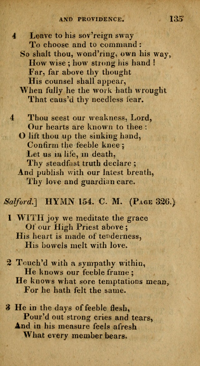 The Reformed Methodist Pocket Hymnal: Revised: collected from various authors. Designed for the worship of God in all Christian churches. page 135
