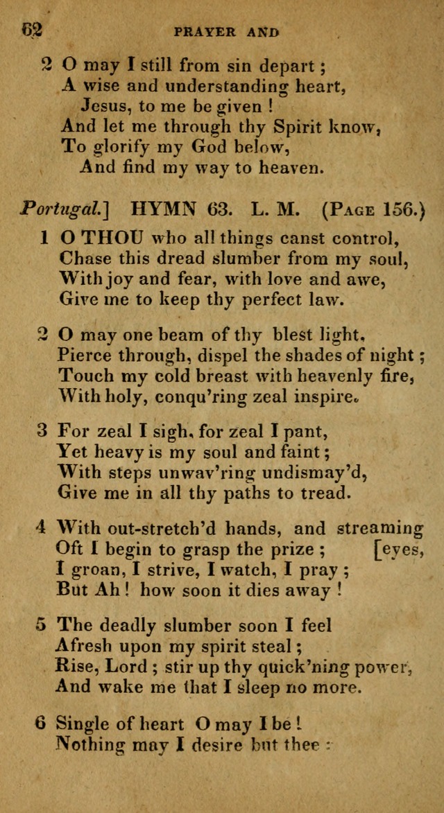The Reformed Methodist Pocket Hymnal: Revised: collected from various authors. Designed for the worship of God in all Christian churches. page 62