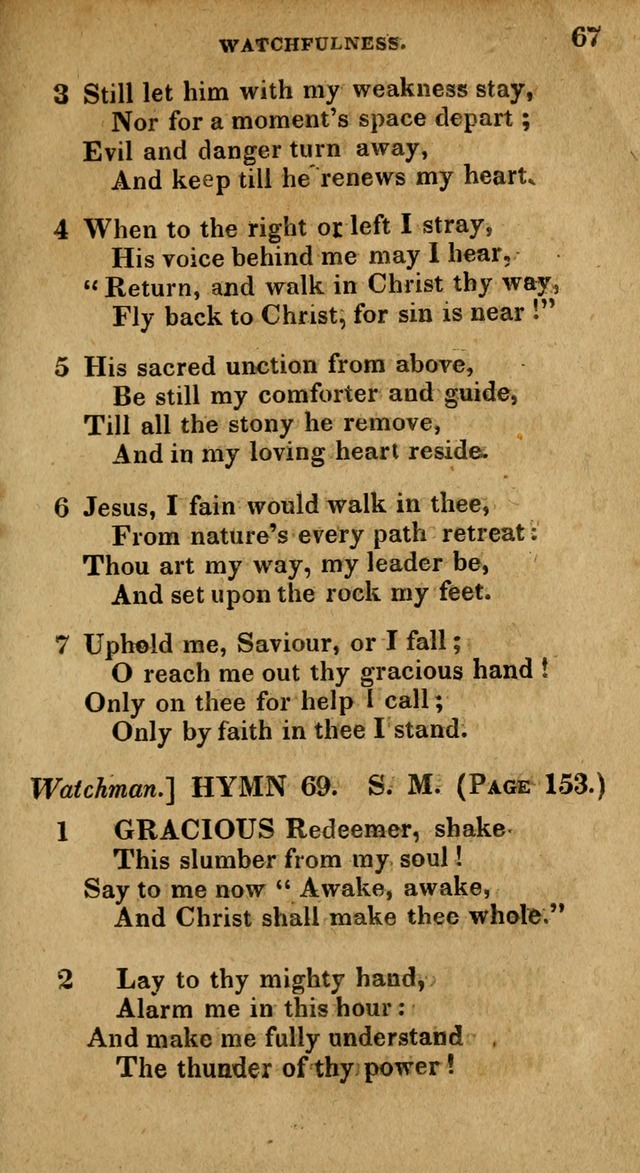 The Reformed Methodist Pocket Hymnal: Revised: collected from various authors. Designed for the worship of God in all Christian churches. page 67