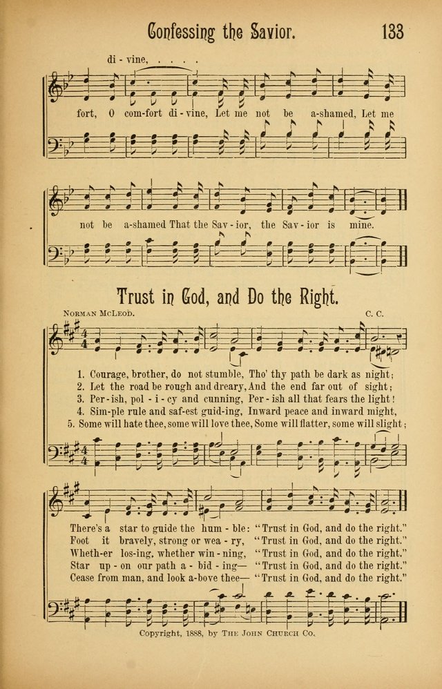 Royal Praise for the Sunday School: a collection of new and selected gospel songs. With a clear and concise course of instruction in the elements of music page 132
