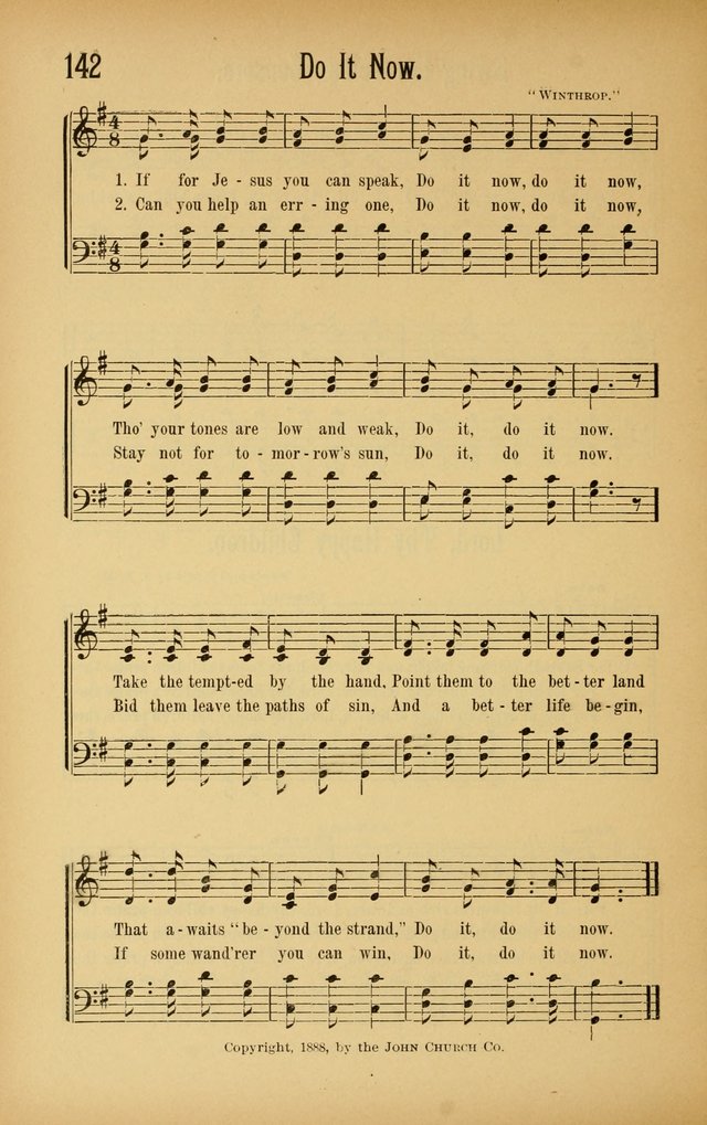 Royal Praise for the Sunday School: a collection of new and selected gospel songs. With a clear and concise course of instruction in the elements of music page 141