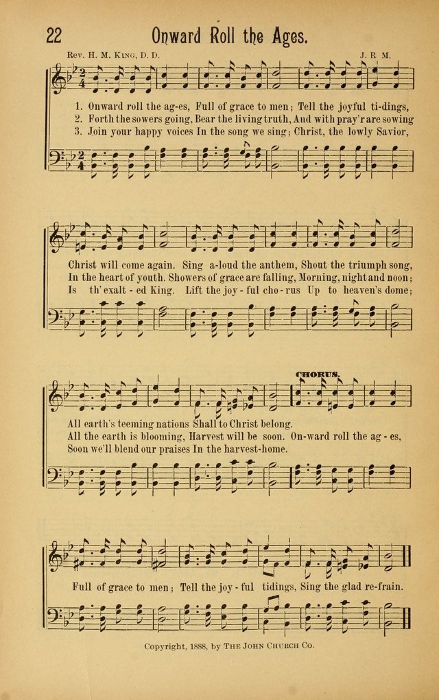 Royal Praise for the Sunday School: a collection of new and selected gospel songs. With a clear and concise course of instruction in the elements of music page 21