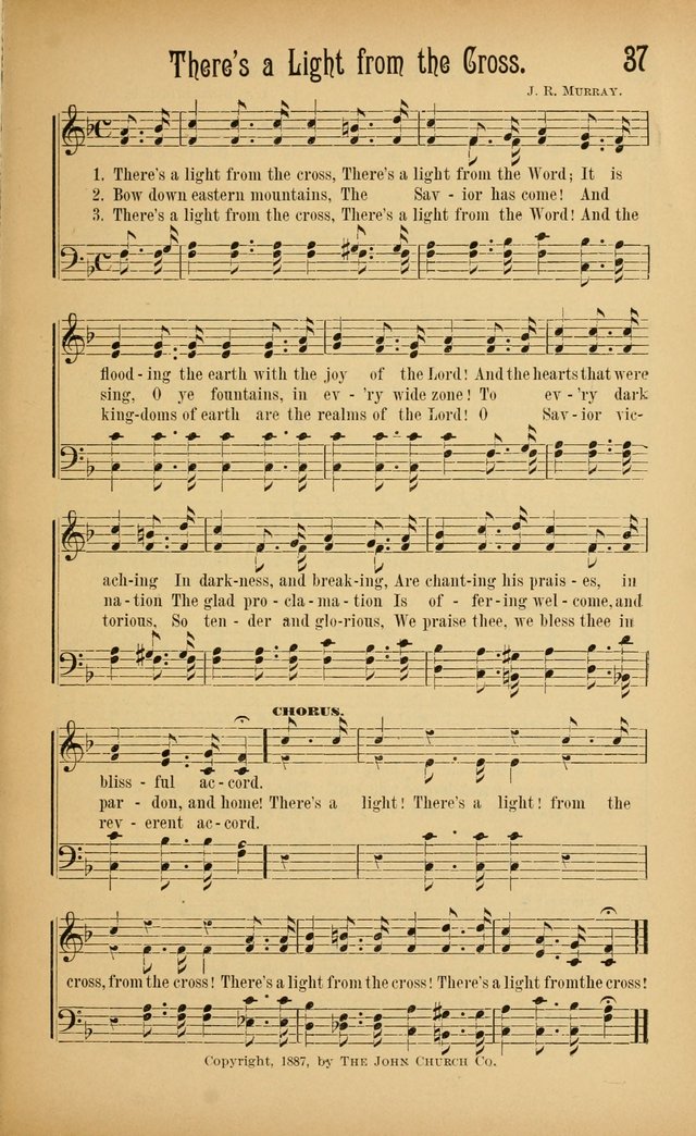 Royal Praise for the Sunday School: a collection of new and selected gospel songs. With a clear and concise course of instruction in the elements of music page 36