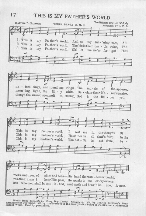 Reformed Press Hymnal: an all around hymn book which will meet the requirements of every meeting where Christians gather for praise page 16