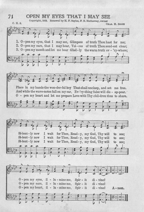 Reformed Press Hymnal: an all around hymn book which will meet the requirements of every meeting where Christians gather for praise page 61