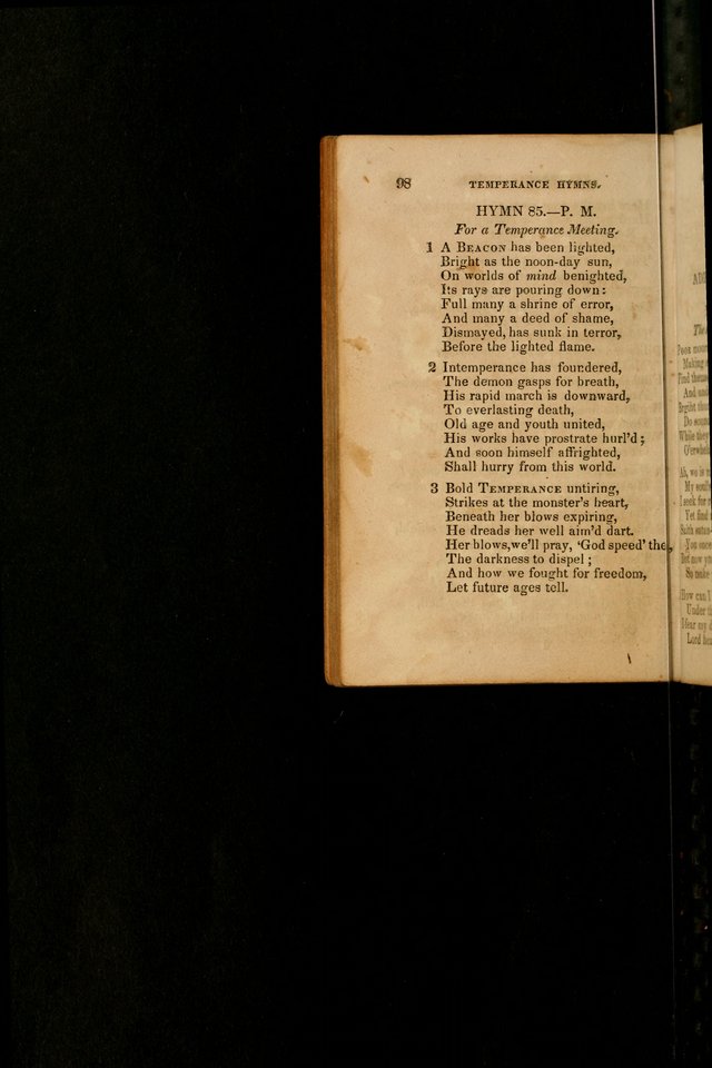 The Religious Songster: being a choice selection of hymns, adapted to the public and private devotions of Christians of all denominations: suitable to be used at missionary, temperance . . . page 102