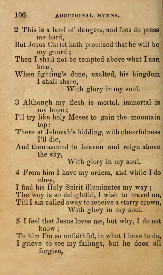 The Religious Songster: being a choice selection of hymns, adapted to the public and private devotions of Christians of all denominations: suitable to be used at missionary, temperance . . . page 110