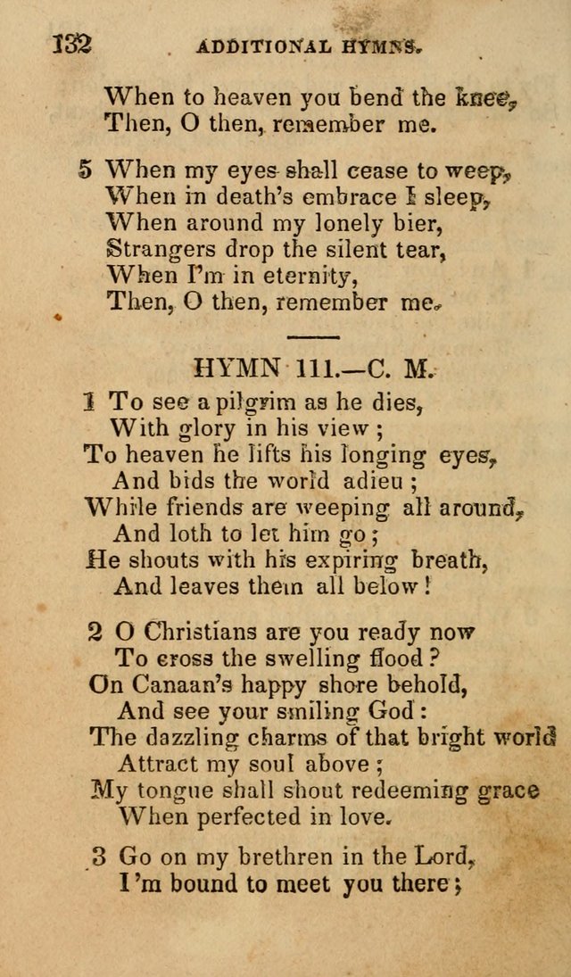 The Religious Songster: being a choice selection of hymns, adapted to the public and private devotions of Christians of all denominations: suitable to be used at missionary, temperance . . . page 136