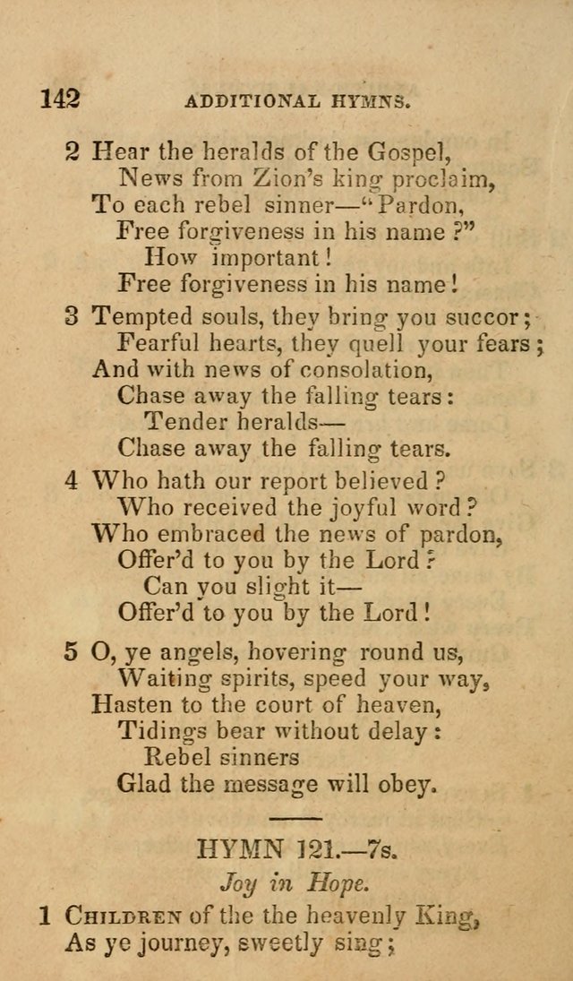 The Religious Songster: being a choice selection of hymns, adapted to the public and private devotions of Christians of all denominations: suitable to be used at missionary, temperance . . . page 146