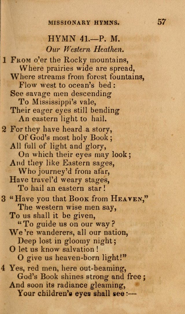 The Religious Songster: being a choice selection of hymns, adapted to the public and private devotions of Christians of all denominations: suitable to be used at missionary, temperance . . . page 59