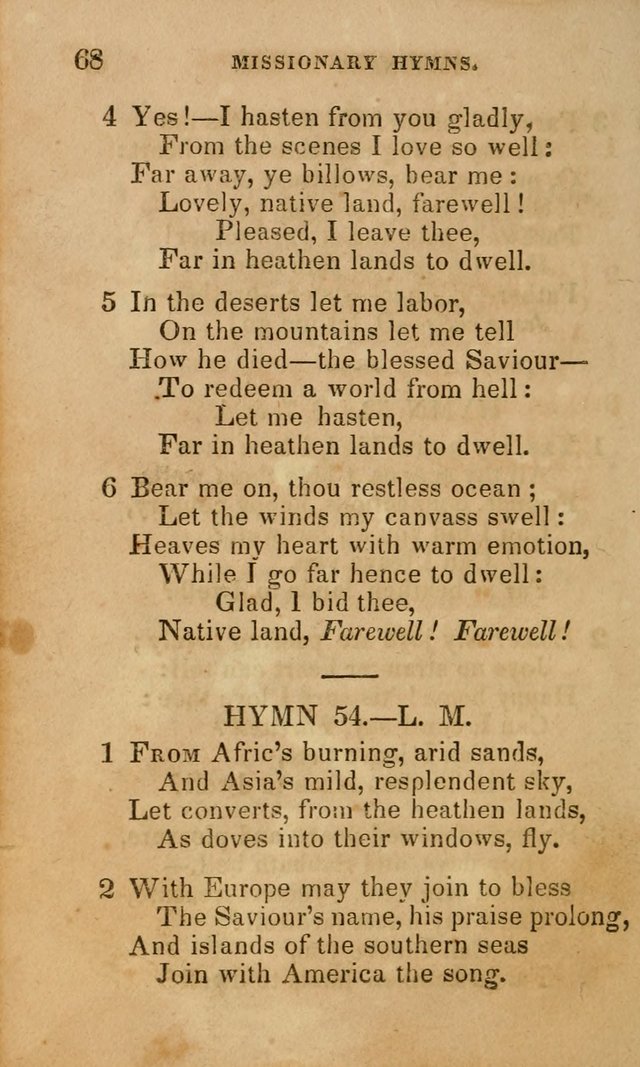 The Religious Songster: being a choice selection of hymns, adapted to the public and private devotions of Christians of all denominations: suitable to be used at missionary, temperance . . . page 70