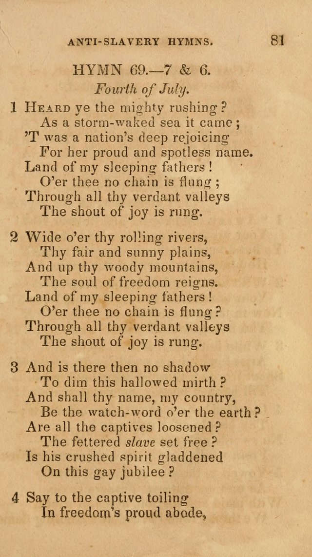 The Religious Songster: being a choice selection of hymns, adapted to the public and private devotions of Christians of all denominations: suitable to be used at missionary, temperance . . . page 83