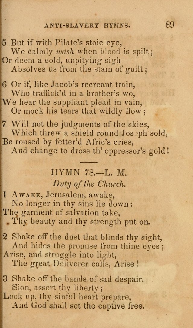 The Religious Songster: being a choice selection of hymns, adapted to the public and private devotions of Christians of all denominations: suitable to be used at missionary, temperance . . . page 91
