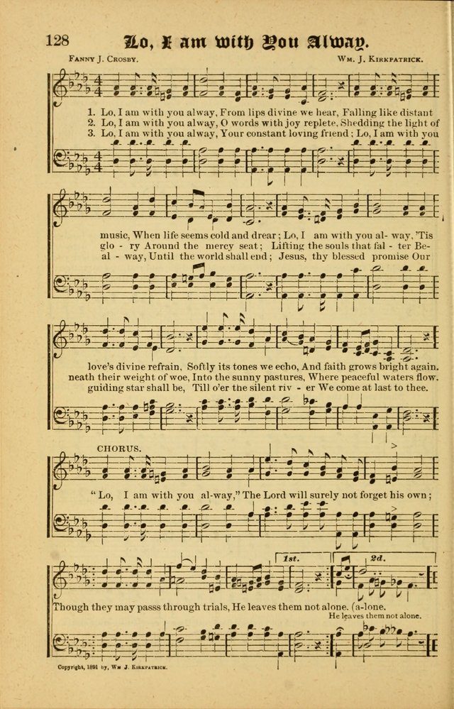 Radiant Songs: for use in meetings for Christian worship or work page 128